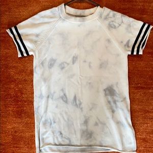 AllSaints Tie-Dye Stripe Short Sleeve Tunic (S)